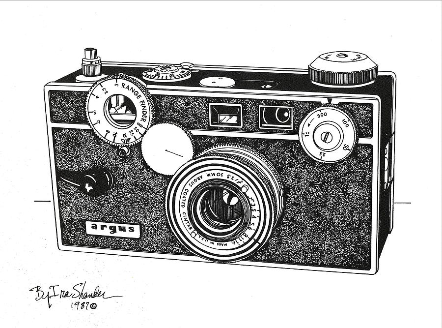 Argus 35MM Drawing by Ira Shander