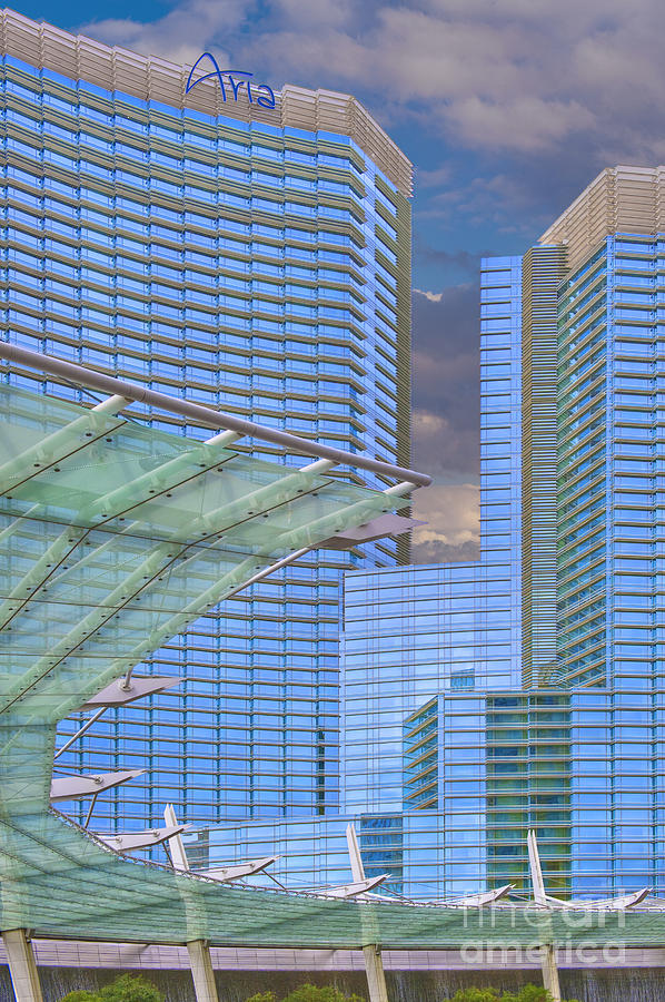 Aria Las Vegas Nevada Hotel and Casino  Photograph by David Zanzinger