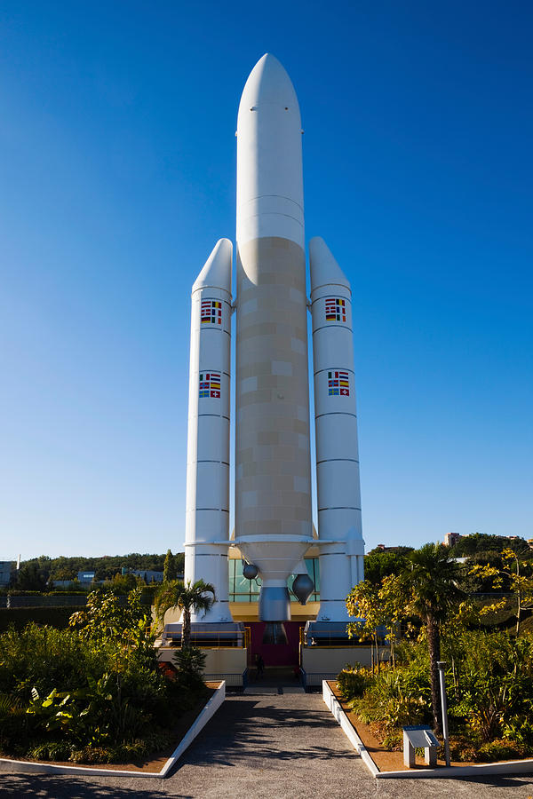 Color Image Photograph - Ariane 5 French Space Rocket At Cite De by Panoramic Images