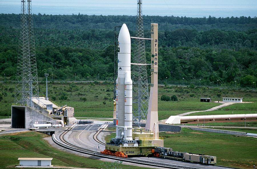 Ariane 5 Transportation Photograph by Patrick Landmann/science Photo Library
