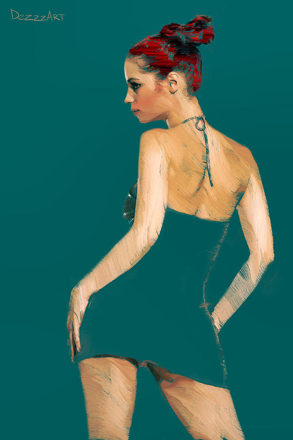 Female Portrait Painting - Ariel by Denis Galkin