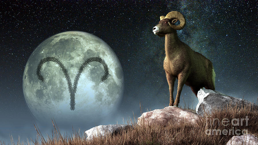 Greek Digital Art - Aries Is The First Astrological Sign by Daniel Eskridge