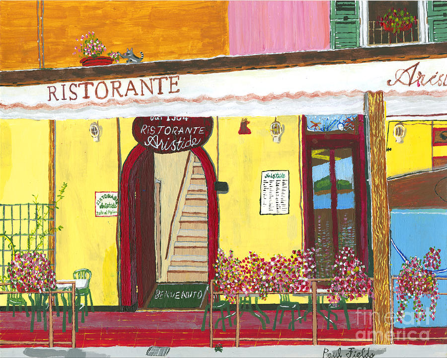Flower Painting - Aristede in Cinque Terra by Paul Fields