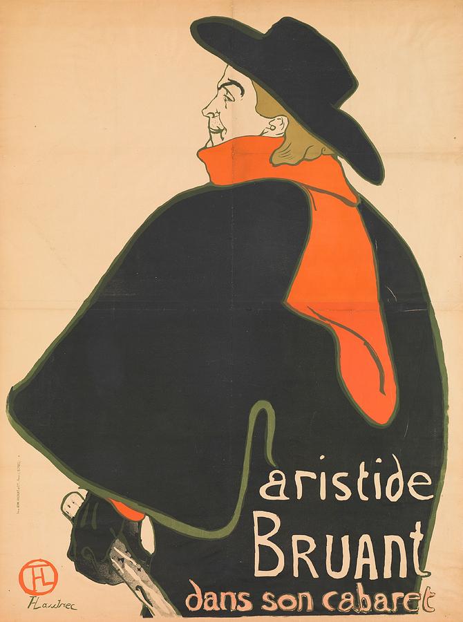 Aristide Bruant In His Cabaret, 1893 Painting by Henri de Toulouse-Lautrec