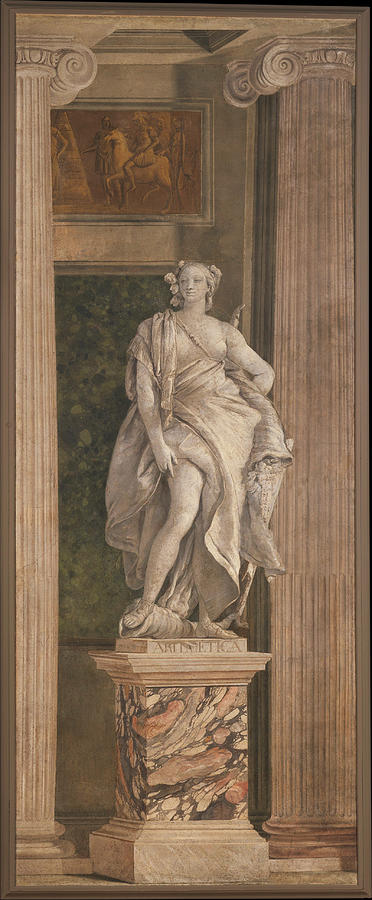 Giovanni Battista Tiepolo Painting - Arithmetic by Giovanni Battista Tiepolo