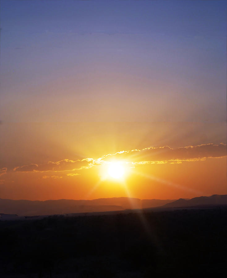 Sunset Photograph - Arizona by Night by Judy Hall-Folde