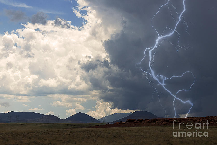 Arizona Desert Lightning Photograph