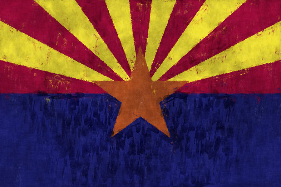 Arizona Flag Digital Art by World Art Prints And Designs - Fine Art America
