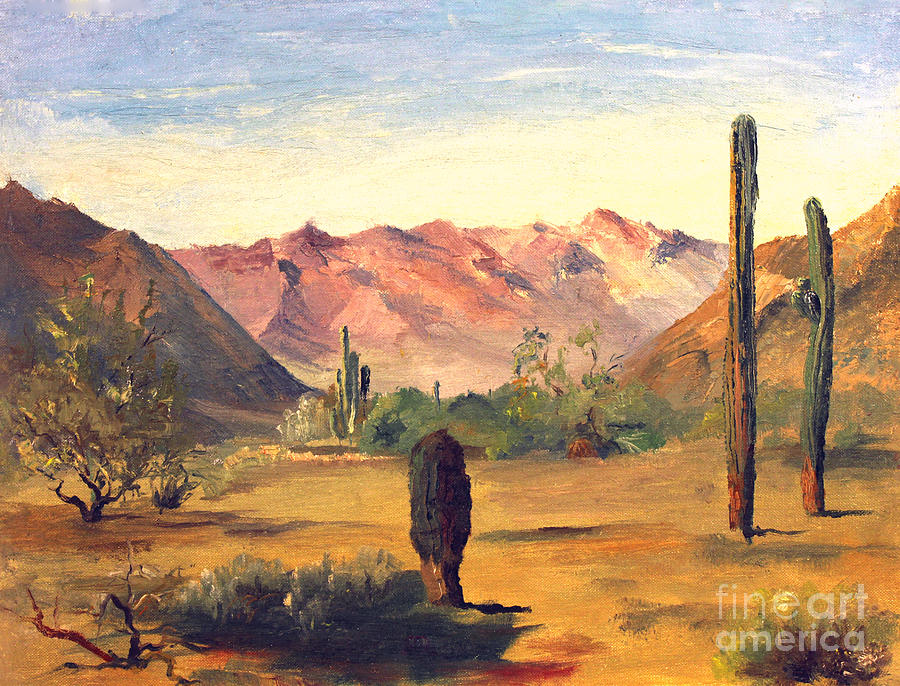 Arizona High Desert Painting by Art By Tolpo Collection