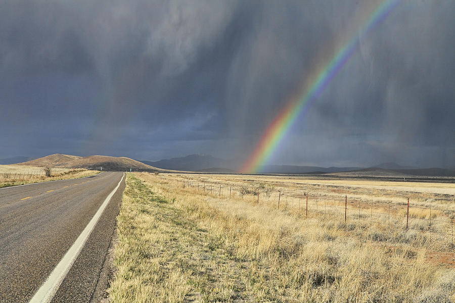 Arizona Highway Rainbow Photograph by Gregory Scott