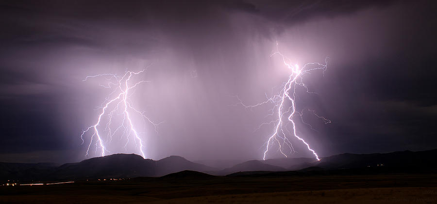 Arizona Lightning Storm Photograph by Aaron Burrows