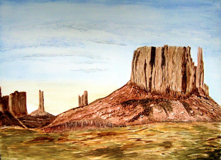 Arizona Monuments 2 Painting by Maris Sherwood