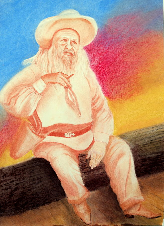 Figure Drawing - Arizona Philosopher by Jack Hampton Figure Drawing - Arizona Philosopher by Jack Hampton