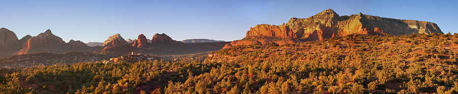 Arizona Red Rocks Panorama Photograph by Alexey Stiop