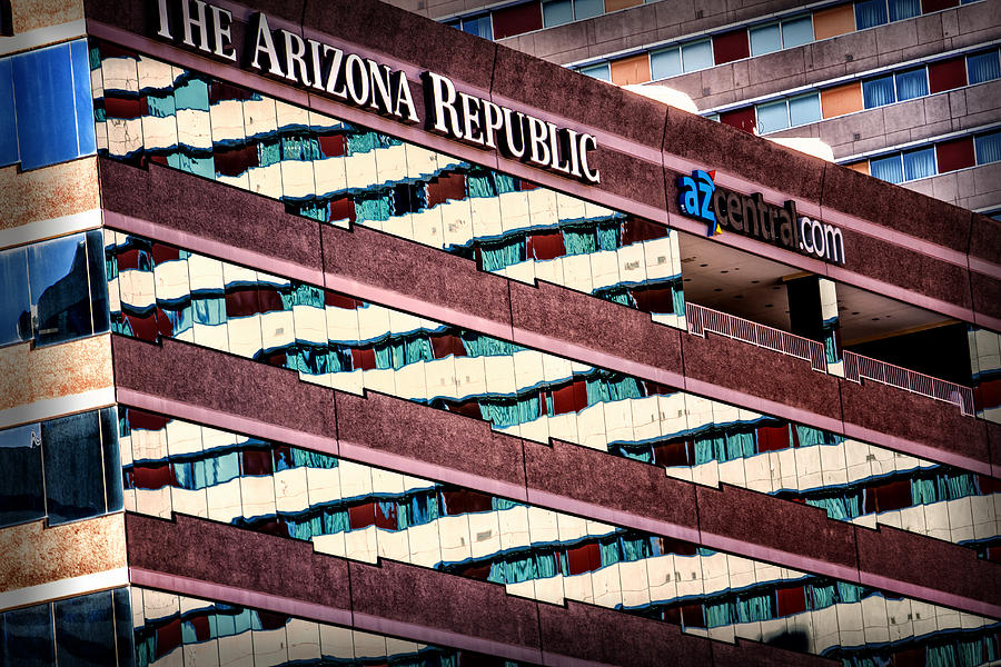 Arizona Republic Building Digital Art by Georgianne Giese