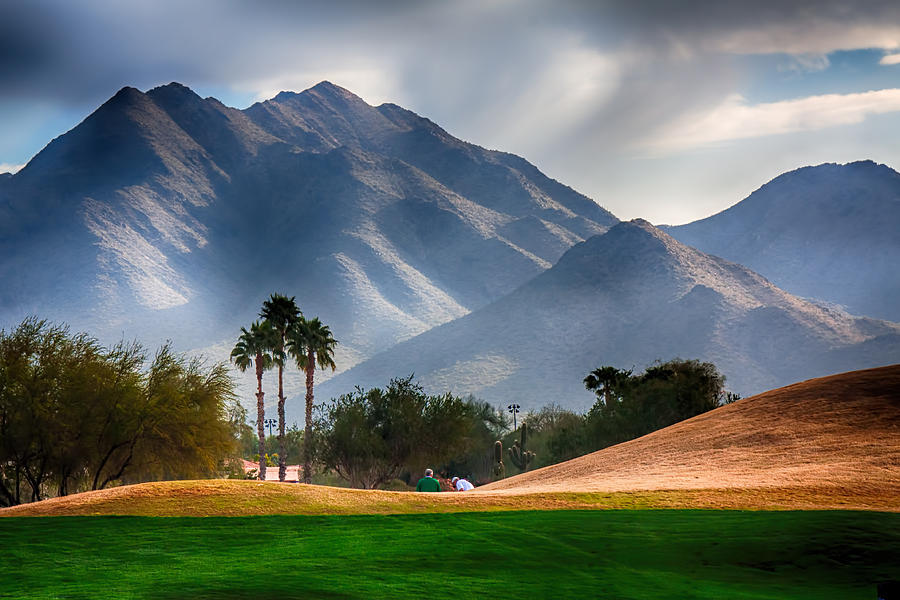 Arizona Sunrise Golfing Photograph by Fred Larson