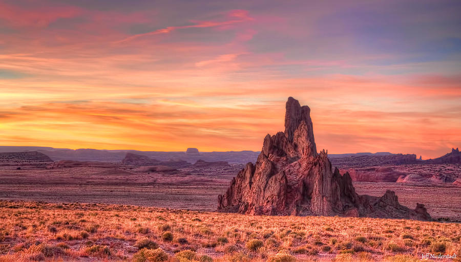 Arizona sunset Photograph by Jeff Niederstadt