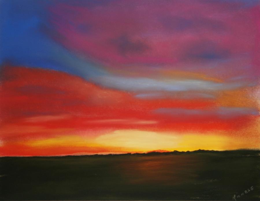 Arizona Sunset Pastel by Michele Turney