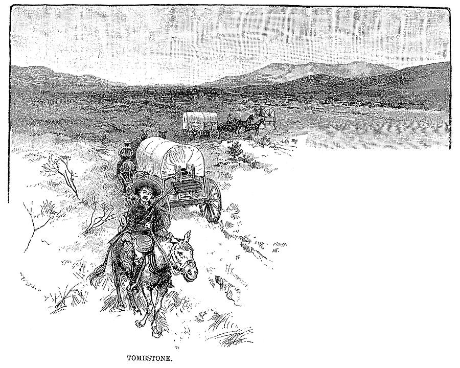 Arizona Tombstone, 1883 Painting by Granger Arizona Tombstone, 1883 Painting by Granger