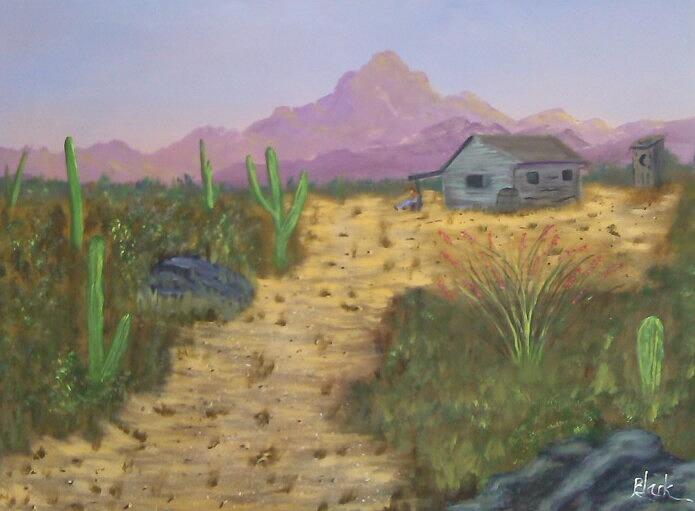 Arizona Tramp Painting by Robert Clark