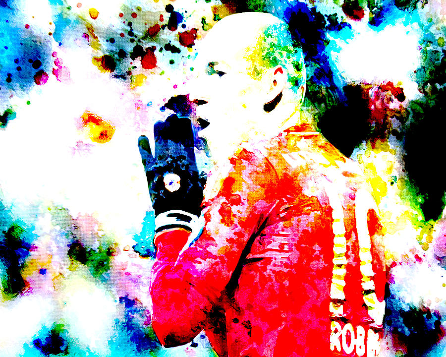 Arjken Robben Putting in Work Digital Art by Brian Reaves