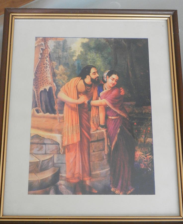 Arjuna And Subhadra Painting By Raja Ravi Varma