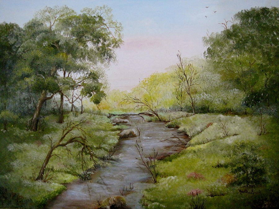Creek Painting - Arkansas Natural by Martha Efurd