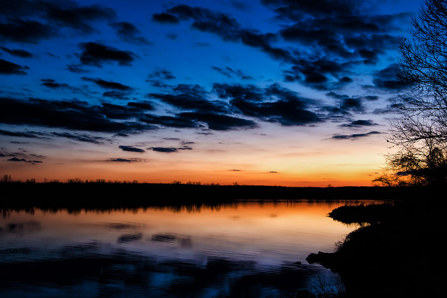 Arkansas River Sunset Photograph by James Barber