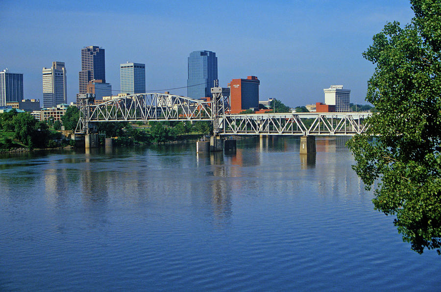 Little Rock Photograph - Arkansas River View From North Little by Panoramic Images