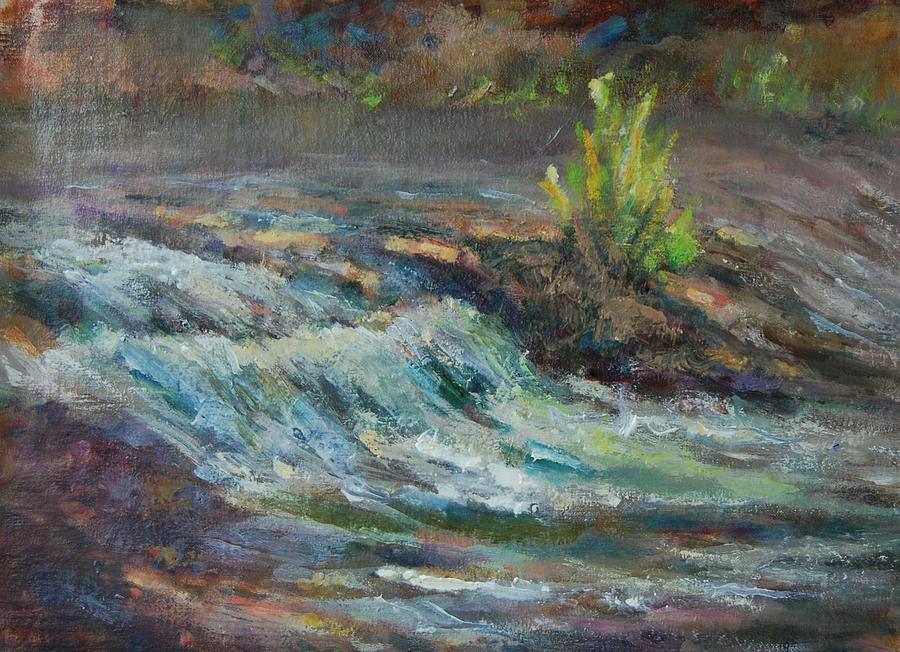 Water Painting - Arkansas Rush by Ann Powers