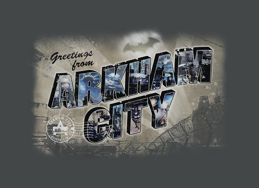 Batman Movie Digital Art - Arkham City - Greetings From Arkham by Brand A