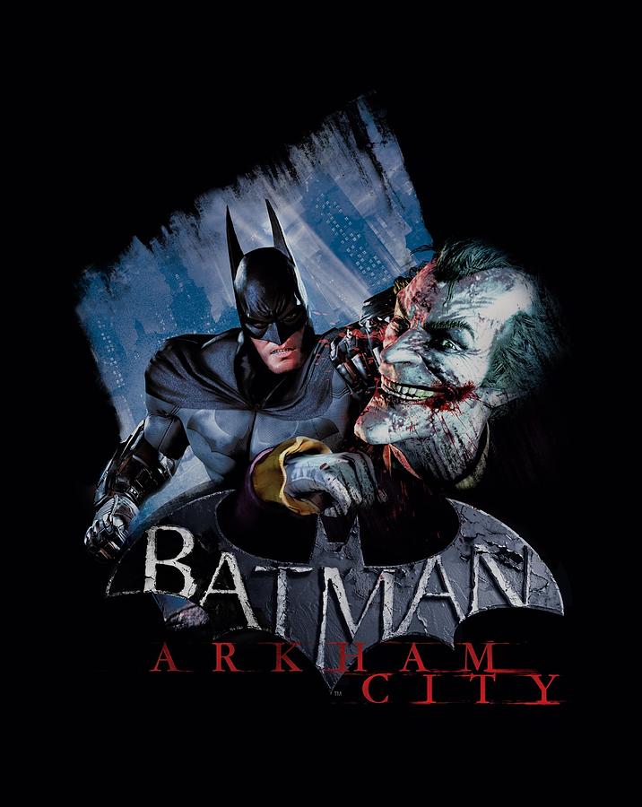 Batman Movie Digital Art - Arkham City - Jokes On You! by Brand A