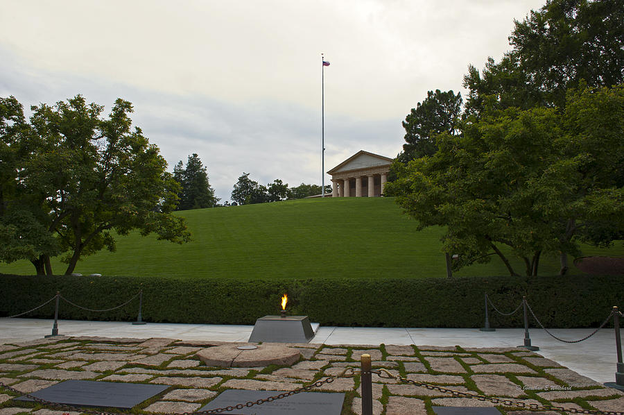 Arlington Cemetery Eternal Flame Photograph by Jonathan E Whichard ...