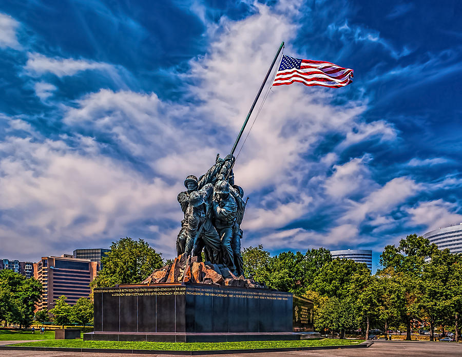Arlington Marine Memorial Photograph by Nick Zelinsky Jr