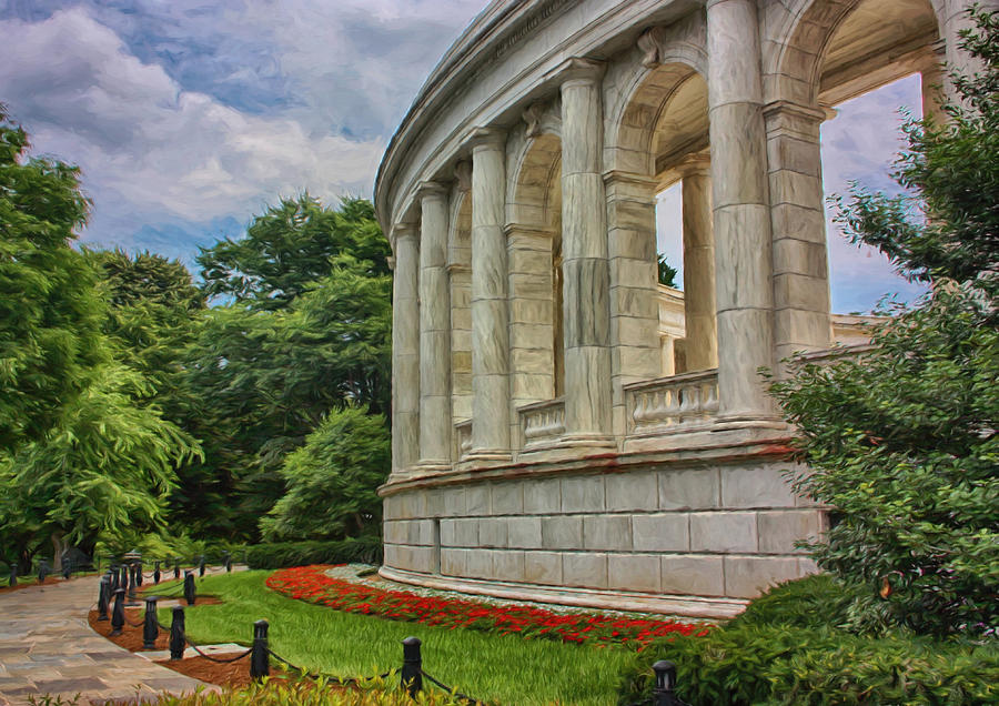 Architecture Photograph - Arlington Memorial Amphitheater by Kim Hojnacki