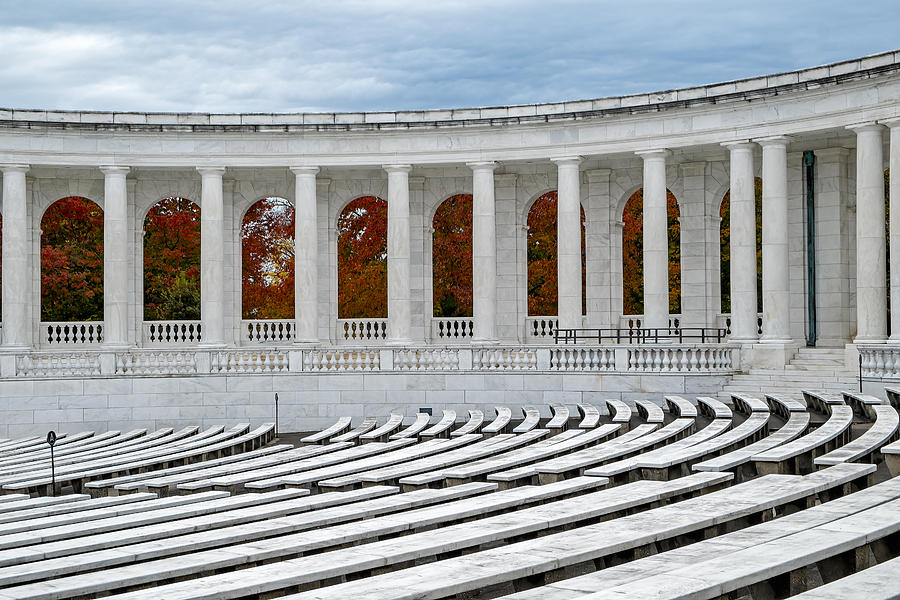 Arlington Memorial Cemetery Amphitheater  Photograph by Susan Candelario