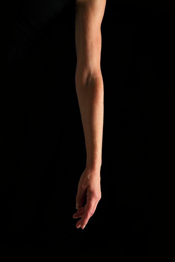 Arm Against A Black Background Photograph by Victor De Schwanberg ...