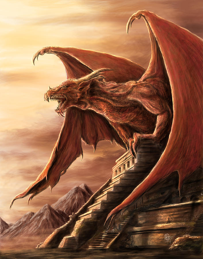 Armageddon Digital Art - Armageddon Dragon by Rob Carlos