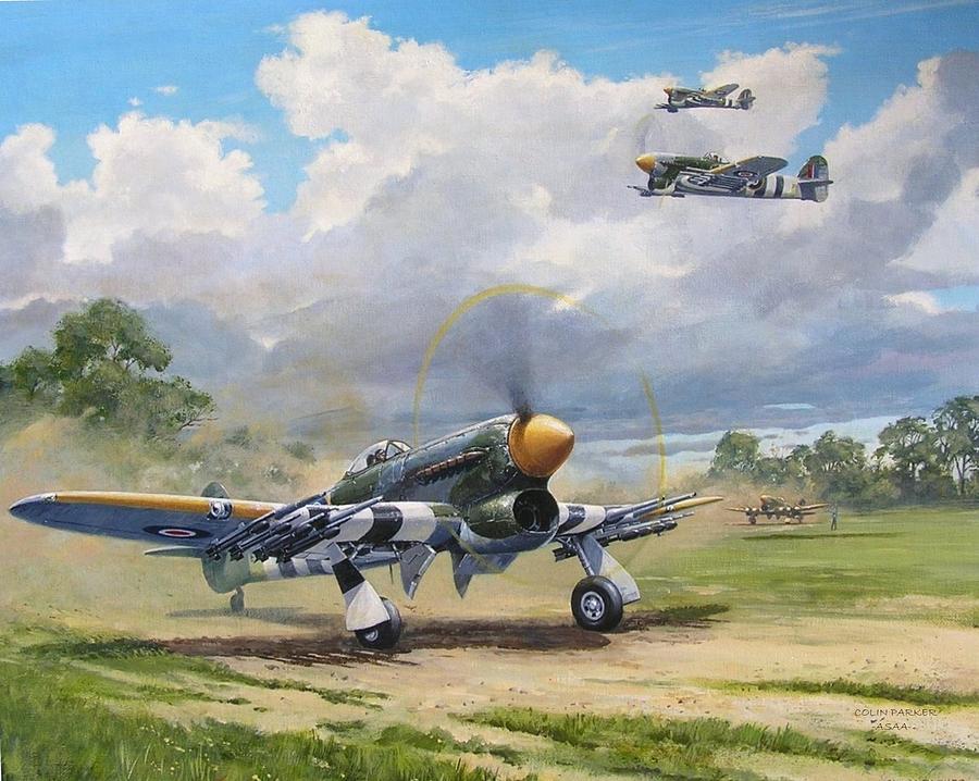 Armed and Dangerous - Typhoon Painting by Colin Parker