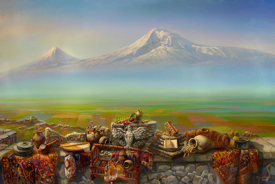 Landscape Painting - Armenia by Meruzhan Khachatryan
