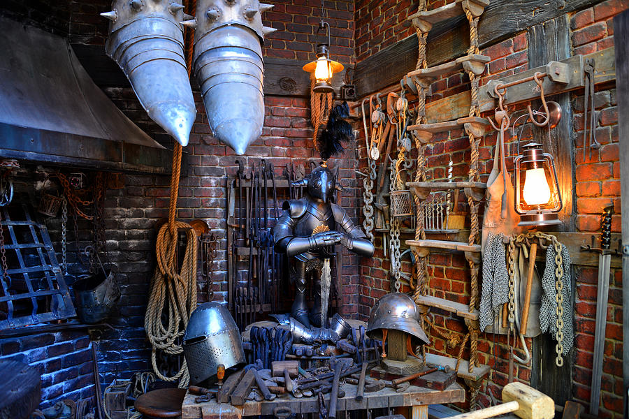 Harry Potter Photograph - Armory shop Diagon Alley by David Lee Thompson