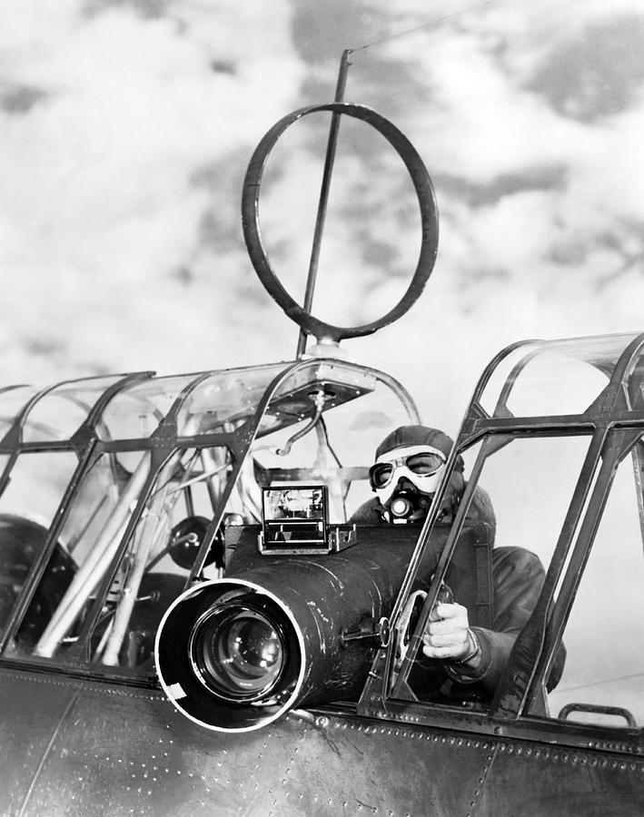 Army Air Force Camera Man Photograph by Underwood Archives
