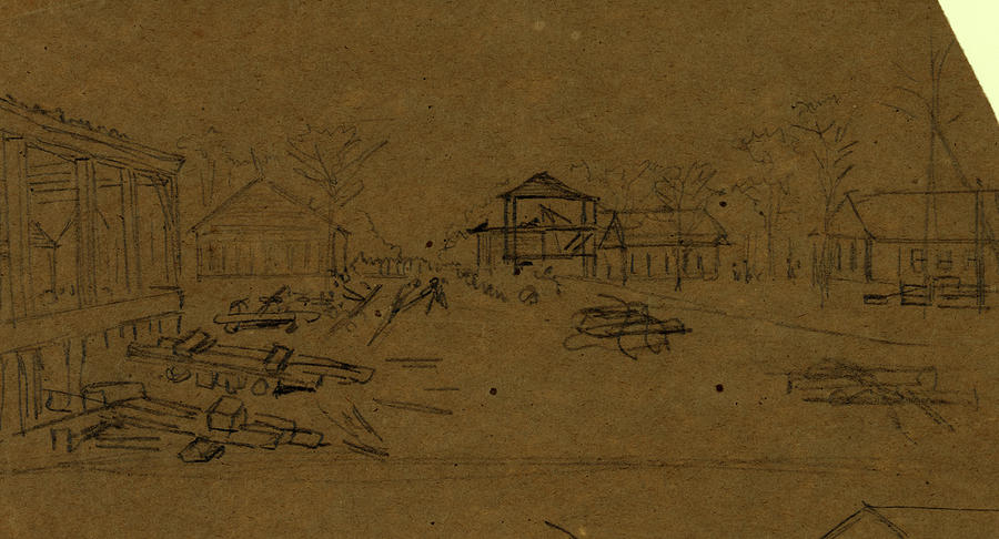  Army  Camp  Drawing  1862 1865 By Alfred R Waud Drawing  by 