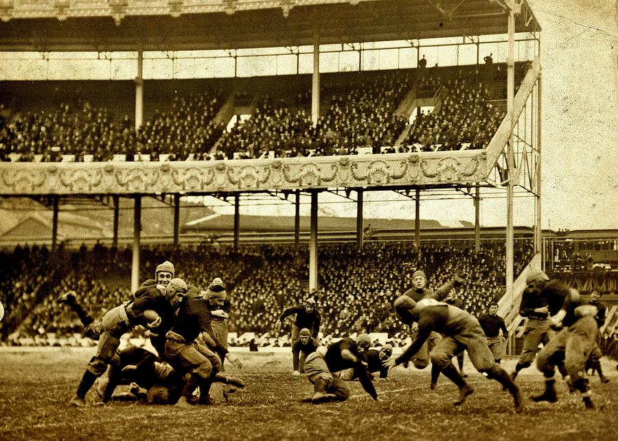 Football Photograph - Army Navy 1916 by Benjamin Yeager