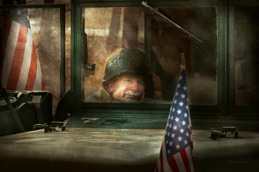 Hat Photograph - Army - Semper Fi by Mike Savad