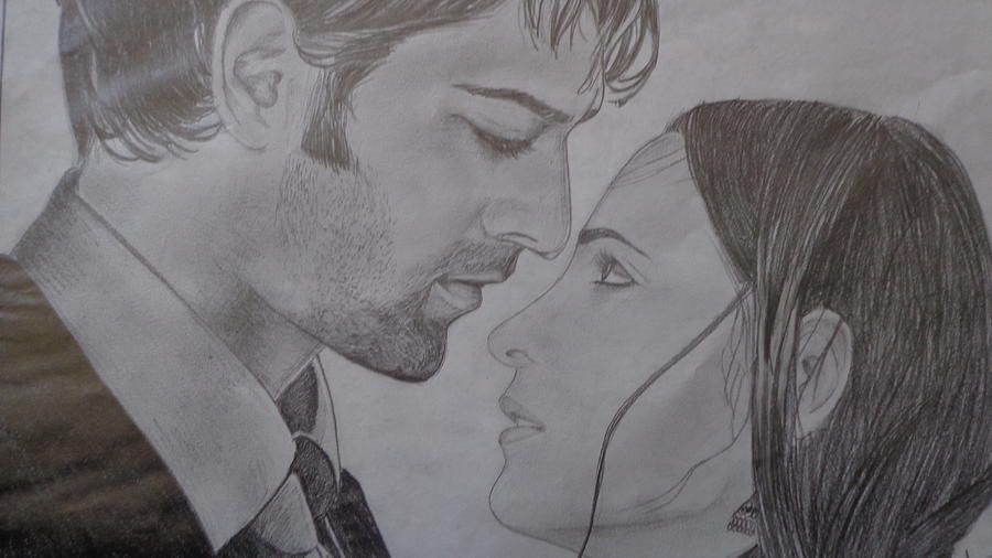 Arnav And Kushi Pencil Sketch Drawing By Anu Swarna