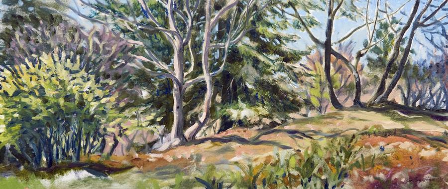 Impressionism Painting - Arnold Arboreitum in Spring by Geoffrey Haun