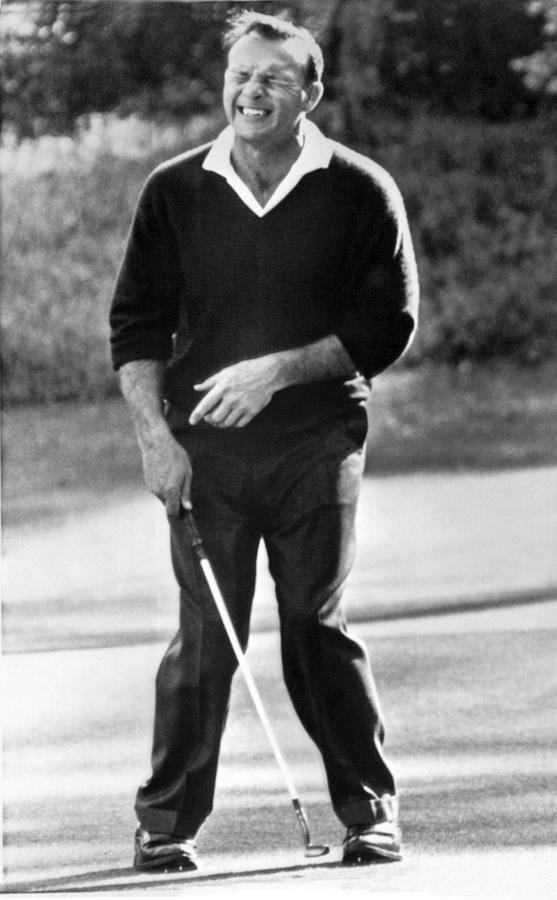 Arnold Palmer Misses A Putt Photograph by Underwood Archives