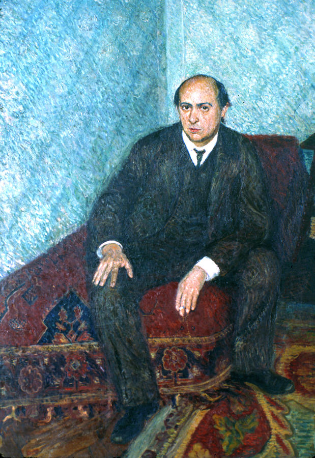 Arnold Schoenberg (1874-1951) Painting by Granger