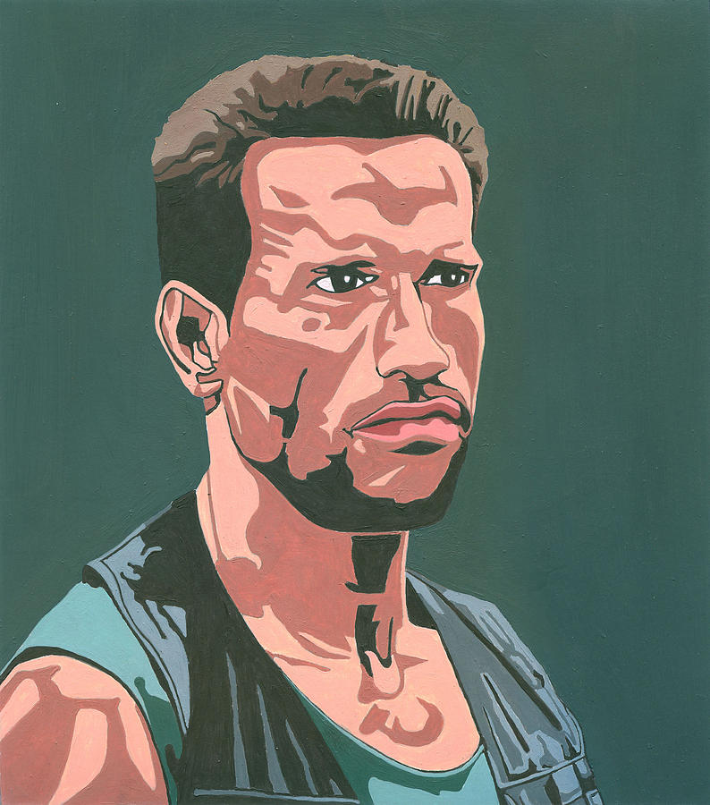 Terminator Painting - Arnold Schwarzenegger by Andres Ortega